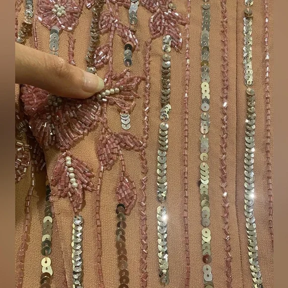 Mac Duggal evening midi gown, dusty rose, Size 2 - Picture 5 of 5